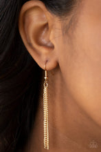 Load image into Gallery viewer, Paparazzi The Keynoter - Gold - Keys swing from Shimmery Gold Chain - Necklace &amp; Earrings - $5 Jewelry With Ashley Swint