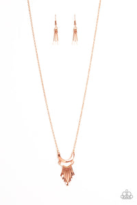 Paparazzi Trendsetting Trinket - Copper - Necklace & Earrings - $5 Jewelry with Ashley Swint
