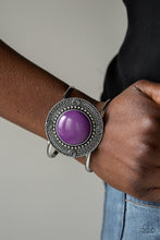 Load image into Gallery viewer, Paparazzi Tribal Pop - Purple Bead - Cuff Bracelet - $5 Jewelry With Ashley Swint