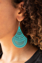 Load image into Gallery viewer, Paparazzi Tropical Tempest - Blue - Wooden Teardrop - Earrings - $5 Jewelry with Ashley Swint