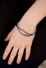 Load image into Gallery viewer, Paparazzi Tropicana Temptress - Black Gunmetal - Cuff Bracelet - $5 Jewelry With Ashley Swint