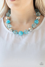 Load image into Gallery viewer, Paparazzi Very Voluminous - Blue - Crystal Beads - Silver Accents - Necklace &amp; Earrings - $5 Jewelry with Ashley Swint