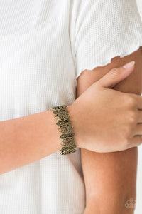 Paparazzi When Yin Met Yang - Brass - Ornate Stretchy Band Bracelet - $5 Jewelry with Ashley Swint
