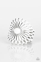 Load image into Gallery viewer, Paparazzi Wildflower Garden - White - Thick Leather Booming Wildflower - Snap Bracelet - $5 Jewelry With Ashley Swint