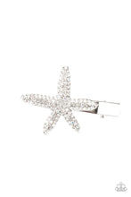 Load image into Gallery viewer, Paparazzi Wish On a STARFISH - White Rhinestones - Hair Clip - $5 Jewelry with Ashley Swint