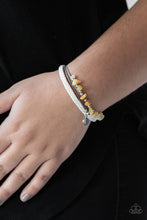Load image into Gallery viewer, Paparazzi A PEACE Of Work - Yellow - Bracelet - $5 Jewelry With Ashley Swint