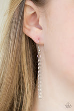 Load image into Gallery viewer, Paparazzi Alpha Glam - Silver - Smoky Rhinestones - Necklace &amp; Earrings - $5 Jewelry with Ashley Swint