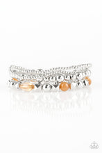Load image into Gallery viewer, Paparazzi Babe-alicious - Brown Beads - Silver set of 4 Bracelets - $5 Jewelry With Ashley Swint