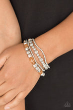 Load image into Gallery viewer, Paparazzi Babe-alicious - Brown Beads - Silver set of 4 Bracelets - $5 Jewelry With Ashley Swint