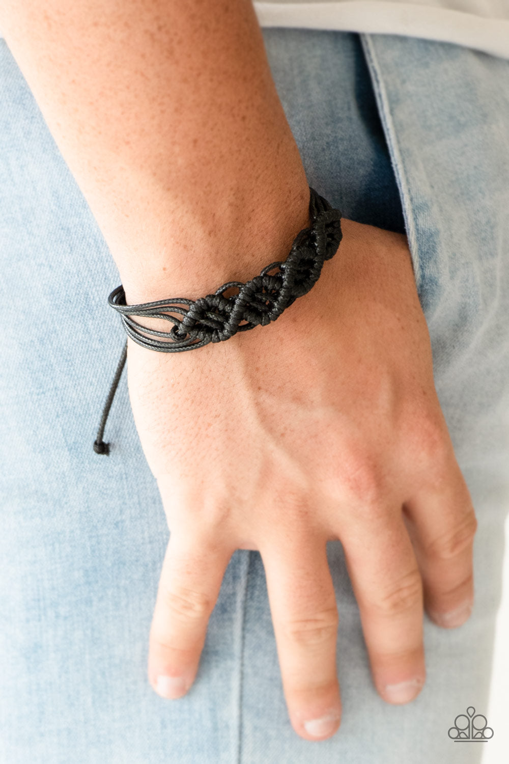 Paparazzi Boondocks and Bonfires - Black - Urban Bracelet