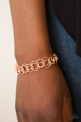 Paparazzi Contemporary Circus Copper - Bold Industrial - Bracelet - $5 Jewelry With Ashley Swint