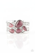 Load image into Gallery viewer, Paparazzi Dreamy Glow - Purple Moonstone - Silver Bands Ring - $5 Jewelry With Ashley Swint