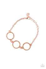 Load image into Gallery viewer, Paparazzi Dress The Part - Copper - Rhinestones - Bracelet - $5 Jewelry With Ashley Swint