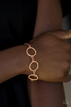 Load image into Gallery viewer, Paparazzi Dress The Part - Copper - Rhinestones - Bracelet - $5 Jewelry With Ashley Swint