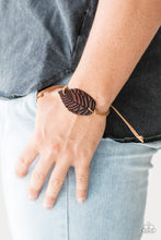 Load image into Gallery viewer, Paparazzi Forest Forager - Brown - Leather Leaf - Sliding Knot Bracelet - $5 Jewelry With Ashley Swint