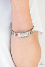 Load image into Gallery viewer, Paparazzi Full Revolution - Silver - Set of 6 Bangle Bracelets - $5 Jewelry With Ashley Swint
