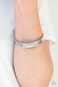 Paparazzi Full Revolution - Silver - Set of 6 Bangle Bracelets - $5 Jewelry With Ashley Swint