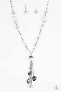 Paparazzi Heart-Stopping Harmony - Green - Necklace & Earrings - $5 Jewelry With Ashley Swint