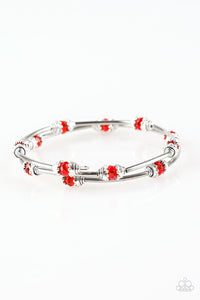 Paparazzi Into Infinity - Red - Coiled Wire Wrap Infinity - Bracelet - $5 Jewelry With Ashley Swint