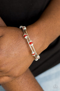 Paparazzi Into Infinity - Red - Coiled Wire Wrap Infinity - Bracelet - $5 Jewelry With Ashley Swint