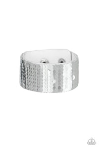 Paparazzi Mer-mazingly Mermaid - Pink / Silver Sequins - Wrap Bracelet - $5 Jewelry With Ashley Swint