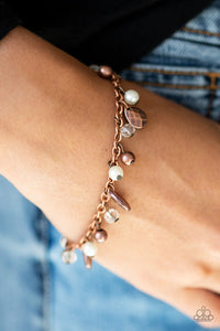 Paparazzi Modestly Midsummer - Copper - Bracelet - $5 Jewelry With Ashley Swint
