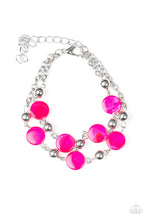 Load image into Gallery viewer, Paparazzi One BAY At A Time - Pink - Bracelet - $5 Jewelry With Ashley Swint