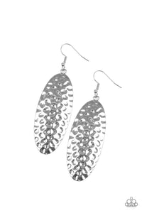 Paparazzi Radiantly Radiant - Silver - Earrings - $5 Jewelry With Ashley Swint