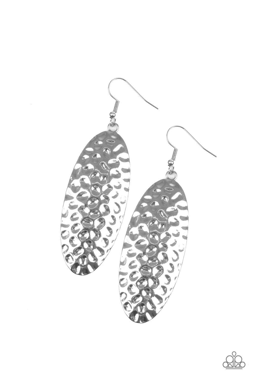 Paparazzi Radiantly Radiant - Silver - Earrings - $5 Jewelry With Ashley Swint
