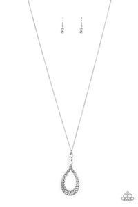 Paparazzi Red Carpet Royal - White Rhinestones - Necklace - $5 Jewelry With Ashley Swint