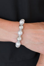 Load image into Gallery viewer, Paparazzi So Not Sorry - Silver - Pearls White Rhinestone- Bracelet - $5 Jewelry With Ashley Swint