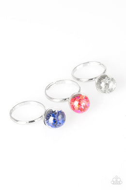 Paparazzi Starlet Shimmer Rings - 10 - Confetti - STARS - Blue, Pink, White, Multi - $5 Jewelry With Ashley Swint