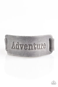 Paparazzi Take The Scenic Route - Silver Leather Bracelet - $5 Jewelry With Ashley Swint