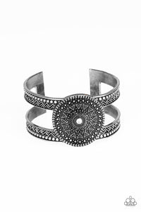 Paparazzi Texture Trade - Silver - Cuff Bracelet - $5 Jewelry With Ashley Swint