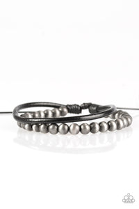Paparazzi Tranquil Trails - Silver - Metallic Shine - Sliding Knot Bracelet - $5 Jewelry With Ashley Swint