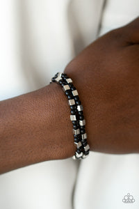 Paparazzi Trendy Tribalist - Black Beads - Bracelets - $5 Jewelry With Ashley Swint