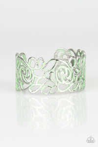Paparazzi Victorian Gardens - Green - Bracelet - $5 Jewelry With Ashley Swint