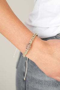 Paparazzi Wave Runner - Brown - Braided Bracelet - $5 Jewelry With Ashley Swint