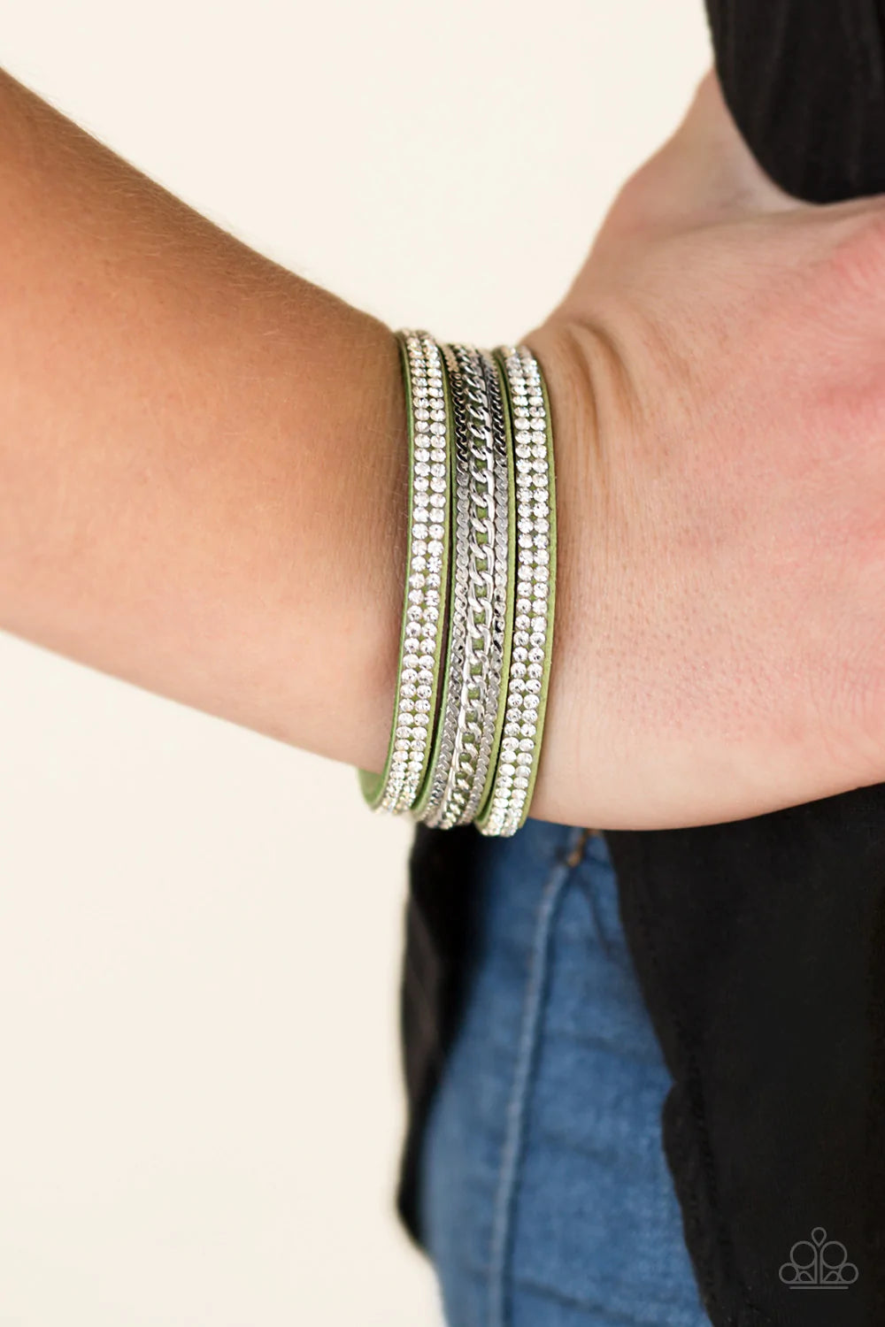 Paparazzi - Unstoppable - Green - Bracelet