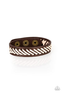 Paparazzi Watch Your BACKPACKER - Brown - Leather Bracelet - $5 Jewelry with Ashley Swint