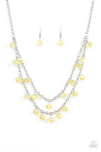 Load image into Gallery viewer, Paparazzi Super Supernova - Yellow - Crystal Beads - Silver Chains - Necklace &amp; Earrings - $5 Jewelry With Ashley Swint