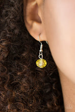Load image into Gallery viewer, Paparazzi Super Supernova - Yellow - Crystal Beads - Silver Chains - Necklace &amp; Earrings - $5 Jewelry With Ashley Swint