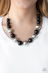 Paparazzi Floral Fusion - Black - Necklace & Earrings