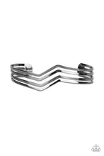 Load image into Gallery viewer, Paparazzi Waverunner - Black Gunmetal - Zigzag Bars - Bracelet - $5 Jewelry With Ashley Swint