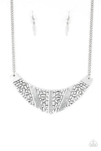 Load image into Gallery viewer, Paparazzi Terra Trailbreaker - Silver - Necklace and matching Earrings - $5 Jewelry With Ashley Swint