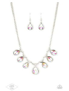 Paparazzi Love at Fierce Sight - multi - Necklace & Earrings - Pink Diamond Exclusive