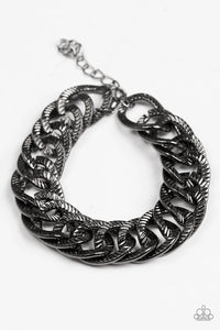 Paparazzi Bronx Bravado - Black - Bracelet