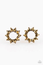 Load image into Gallery viewer, Paparazzi - Richly Resplendent - Brass Post - Post Earrings