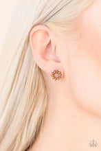 Load image into Gallery viewer, Paparazzi - Richly Resplendent - Brass Post - Post Earrings