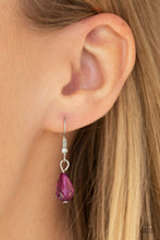 Load image into Gallery viewer, Paparazzi Crystal Couture - Purple - Crystal Faceted Beads - Silver Chain Necklace &amp; Earrings - $5 Jewelry With Ashley Swint